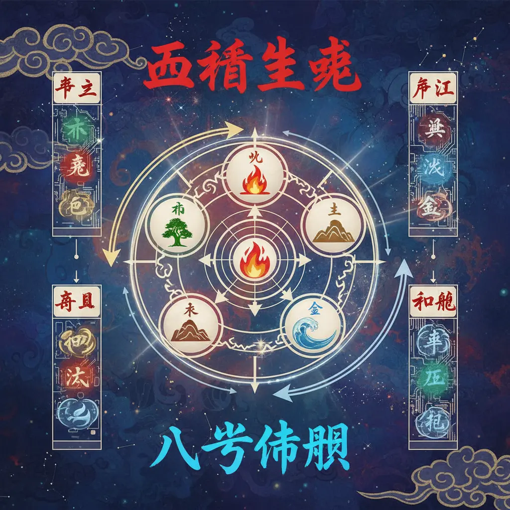 八字命盤 - 五行生剋