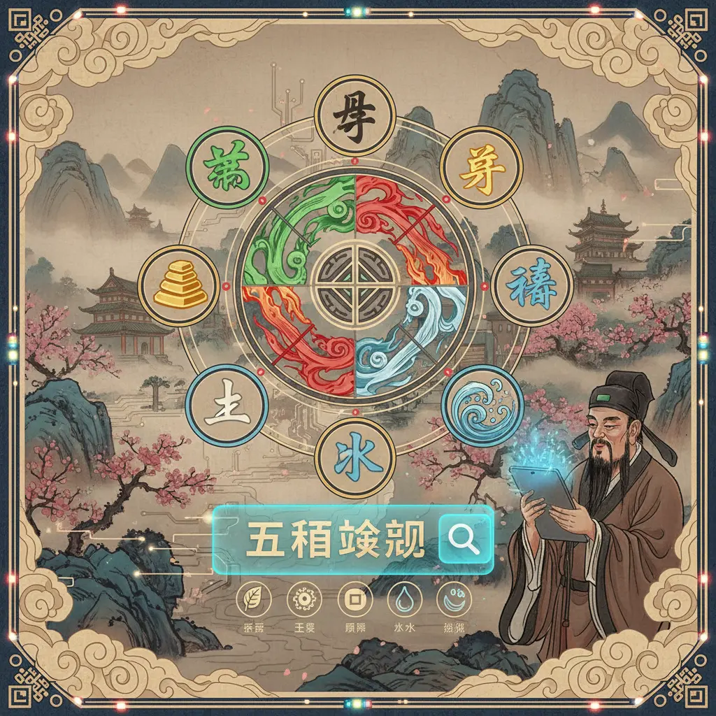 五行查詢 - 八字五行